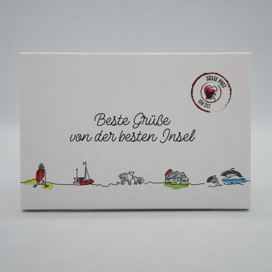 Schokoladenpostkarte "Beste Grüße"