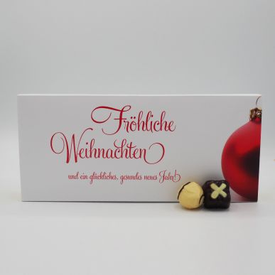 20 Trüffel & Pralinen im Weihnachtsschuber