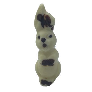 Osterhase aus Weißer Edelschokolade 60g